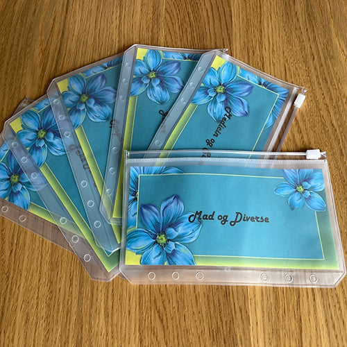 Cash Stuffing indlæg inkl. lomme A6, A7 | Blue Daisy